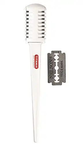Effiliermesser Titania Effilierer, circa 17 cm, weiß