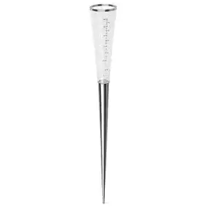 Regenmesser Blomus CAMPO aus Glas, Edelstahlsockel, 1 Liter