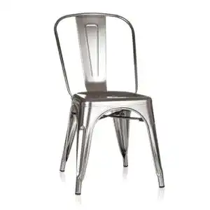 Stuhl hjh OFFICE 645025 Bistro VANTAGGIO Comfort Metall Platin