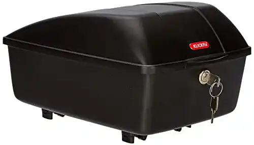 Fahrradkoffer KlickFix Fahrradbox 12L für Racktime Träger, schwarz