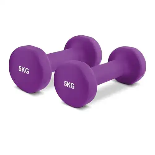 Hanteln (5 kg) MSPORTS Hantelset Neopren 5 kg Paar