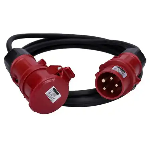 Starkstromkabel Voxura CEE-Kabel Verlängerungskabel 5-polig