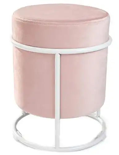 Die beste Sitzhocker Theo&Cleo Samthocker, rund, Metallbeine, 30 * 38 cm 2026 Test Bestseller Sitzhocker Theo&Cleo Samthocker, rund, Metallbeine, 30 * 38 cm