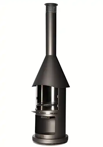 Grillkamin Buschbeck Auckland, hellgrau, 65 x 65 x 230 cm