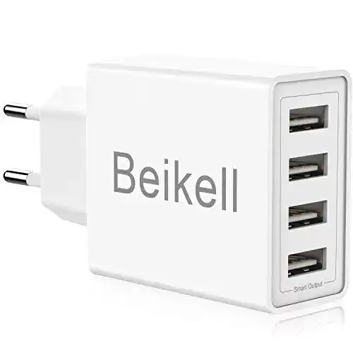 USB-Ladegerät Beikell USB Ladegerät, 4-Ports High-Speed