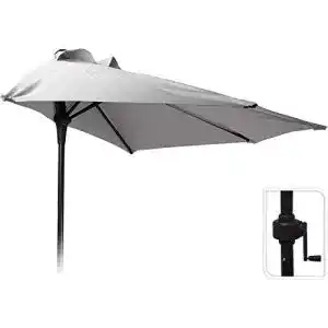 Halber Sonnenschirm MaxxGarden, Ø 270cm, mit Kippsystem