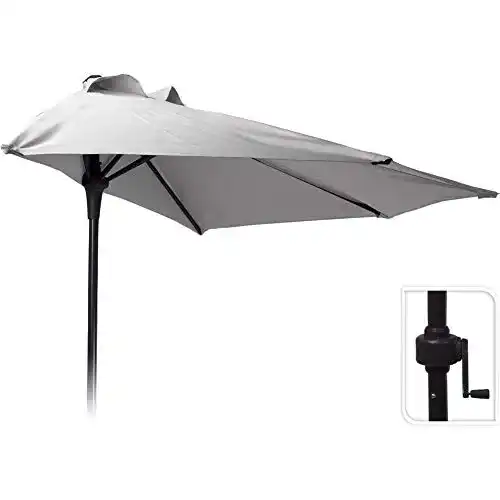 Halber Sonnenschirm MaxxGarden, Ø 270cm, mit Kippsystem