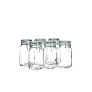 Vorratsgläser MÄSER 925341 Gothika, Einmachgläser 1,45 l, 6er