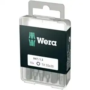 Torx-Bits Wera Bit-Sortiment, 867/1 TX 20 DIY, TX 20 x 25 mm