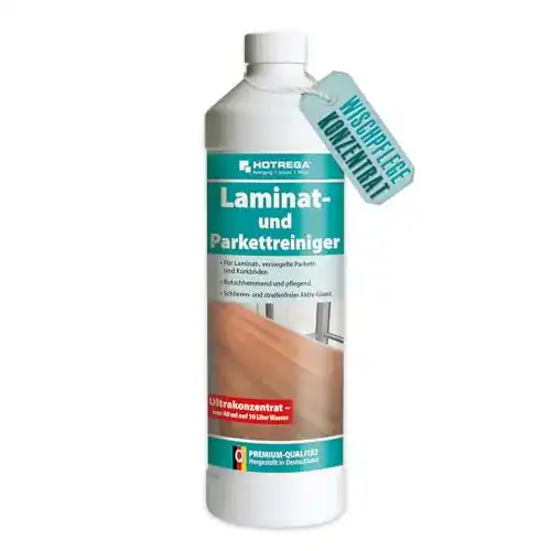 Laminatpflege HOTREGA Laminat Reiniger, Parkett Reiniger, 1 Liter