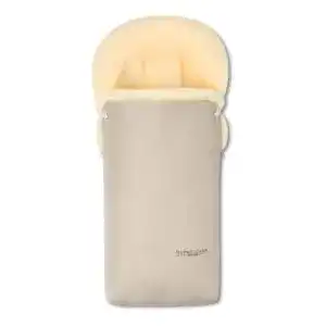 Lammfell-Fußsack Hofbrucker seit 1948 Wagensack, Putzi beige