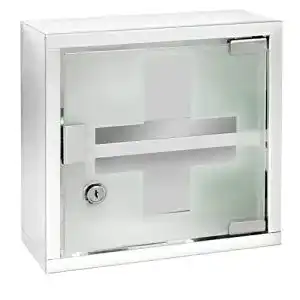 Medizinschrank WENKO Medikamentenschrank Edelstahl