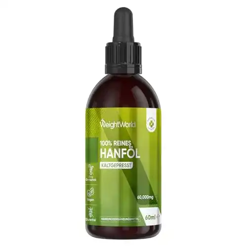Hanföl-Tropfen WeightWorld Hanföl Tropfen 60ml, 2000mg