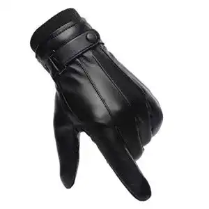 Lederhandschuhe Herren Wepop Winter Handschuhe Herren Faux Leder Warm