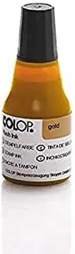 Stempelfarbe Colop für Flashstempel in der Farbe Gold, 25 ml