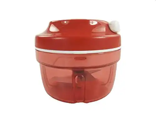 Zwiebelhacker manuell Tupperware Chef Turbo-Chef rot D158