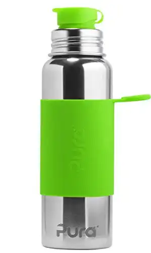 Pura-Trinkflasche Pura Sport Edelstahl mit Silikon Sport Top