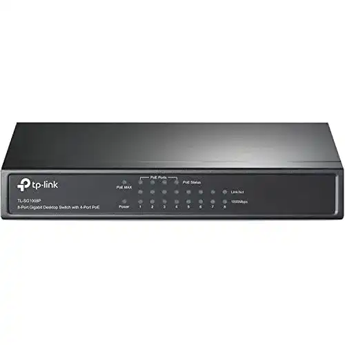 Switch TP-Link TL-SG1008P 8-Port Gigabit PoE mit 4 PoE+ Ports