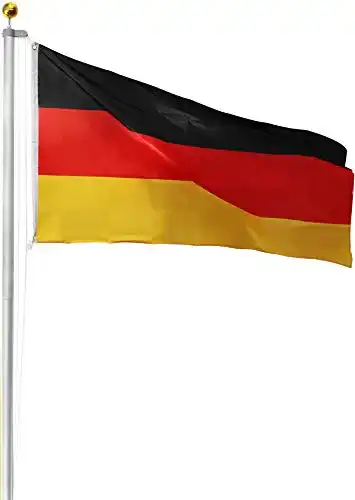 Fahnenmast normani Aluminium inkl. Deutschlandfahne