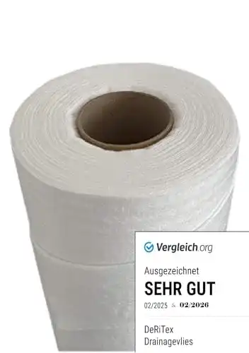 Die beste Drainagevlies DeRiTex 150g/m², Filtervlies 75m², 1,5m x 50m 2026 Test Bestseller Drainagevlies DeRiTex 150g/m², Filtervlies 75m², 1,5m x 50m