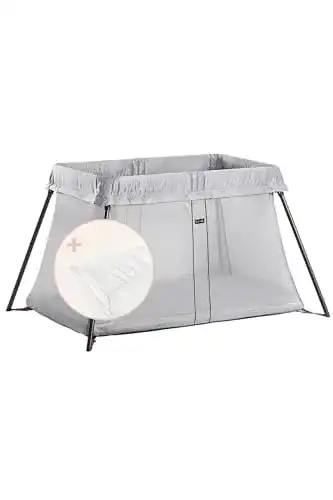 Baby-Reisebett BabyBjörn BABYBJÖRN Light mit Spannbetttuch