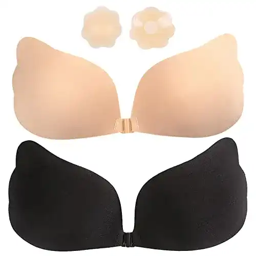 Rückenfreier BH BDSMYOU Klebe BH Push Up Trägerloser Push Up