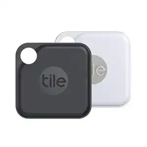 Schlüsselfinder Tile Pro (2020) Bluetooth, 2er Pack, 120m