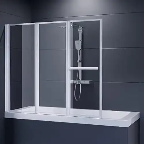 Badewannenaufsatz Duschmeister Faltwand für Badewanne 140x146cm