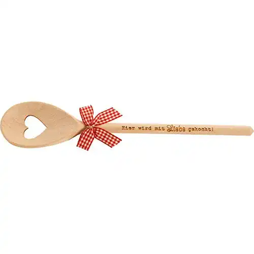 Die beste Kochlöffel (Holz) Spruchreif, aus Holz mit Herz und Gravur 2026 Test Bestseller Kochlöffel (Holz) Spruchreif, aus Holz mit Herz und Gravur