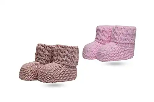 Babyschuhe gestrickt Sweety Bloom Neugeborene Hausschuhe