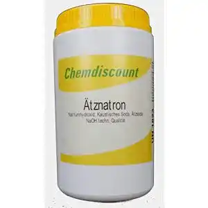 Natronlauge Chemdiscount 1kg Ätznatron in stabiler Dose