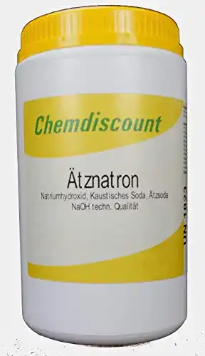 Natronlauge Chemdiscount 1kg Ätznatron in stabiler Dose