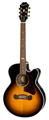Epiphone-Westerngitarre Epiphone EJ-200 Coupe – Vintage Sunburst
