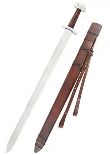 Wikingerschwert Battle-Merchant Frühes Godfred mit Scheide