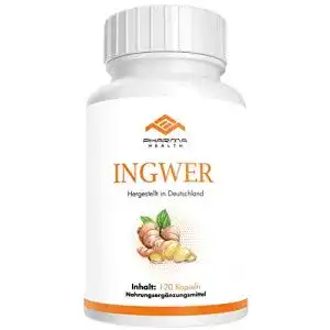 Ingwer-Kapseln PHARMA HEALTH INGWER, 120 Kapseln (Ingwer)