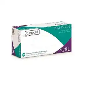 Einmalhandschuhe (XL) BINGOLD 604638 Vinyl 45Plus 100 Stück
