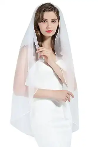 Schleier BEAUTELICATE Braut Braut Hochzeit Softtüll Weiß Ivory