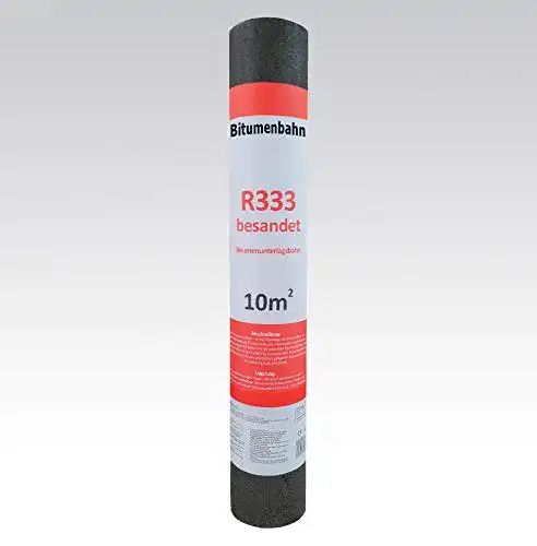 Dachpappe Isolbau 10m² Profi Bitumenbahn R333 besandet