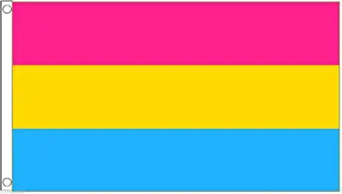 Pan-Flagge 1000 Flags Flagge Pansexuelle Omnisexuell, 150 x 90