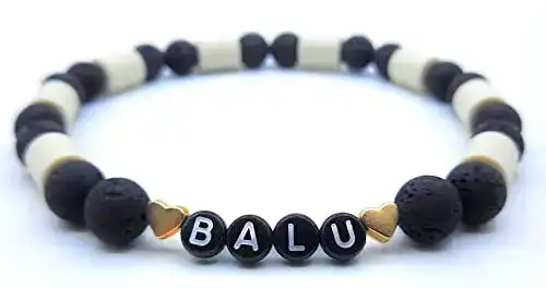 Keramik-Halsband Hund Hellis Handmade mit Namen