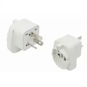 Reiseadapter Reisestecker24 2X Geräte Typ I mit Schutzkontakt