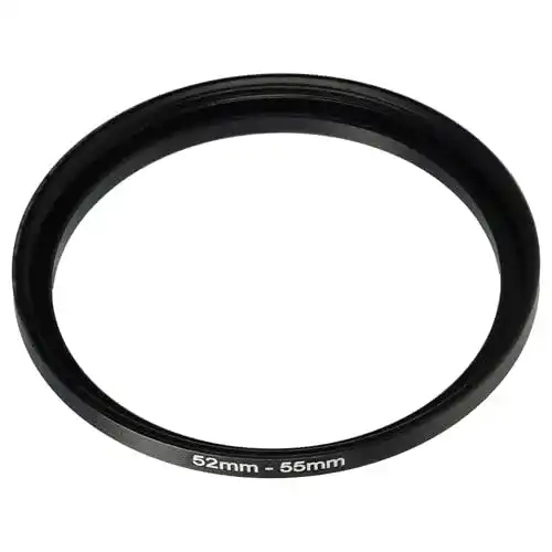 Filteradapter vhbw Step-Up-Ring Adapter von 52 mm auf 55 mm