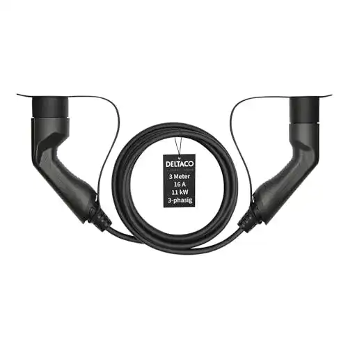 Typ-2-Ladekabel DELTACO Elektroauto EV Ladekabel, E Auto