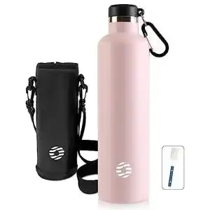 Edelstahl-Trinkflasche 1 Liter FEIJIAN Trinkflasche Edelstahl
