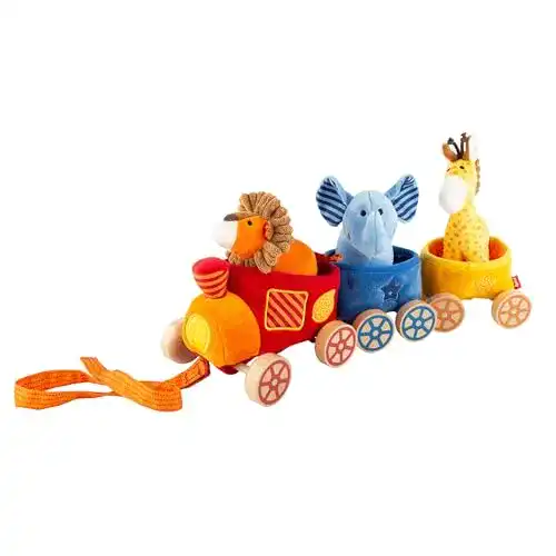 Nachziehspielzeug Sigikid 41083 Safari-Zug Soft PlayQ