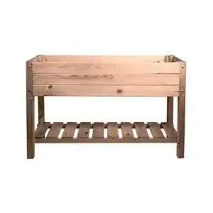 Hochbeet (Balkon) mgc24 Hochbeet Massiv L – Kiefernholz Braun
