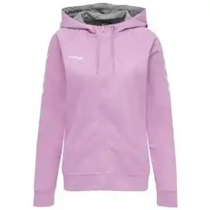 Hoodie Damen hummel GO COTTON ZIP HOODIE WOMAN Sweatshirt, Orchid