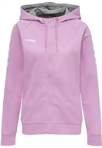 Hoodie Damen hummel GO COTTON ZIP HOODIE WOMAN Sweatshirt, Orchid