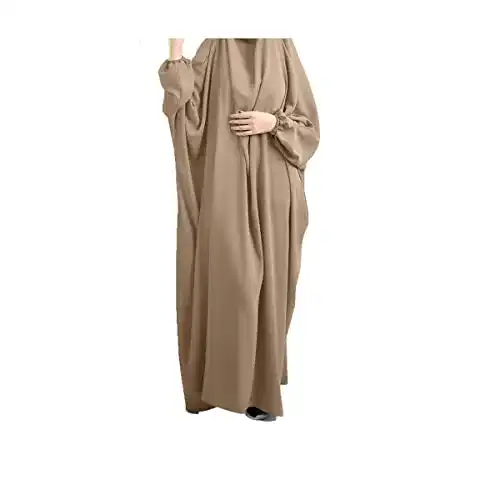 Burka BAINA Damen Muslim Roben Einfarbig Lose Muslimisch