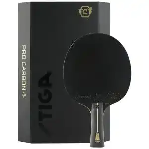 Stiga-Tischtennisschläger Stiga, Pro Carbon + Profi, Schwarz/Rot